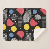 Geometrisch Abstract patroon Sherpa Deken (Voorkant (horizontaal))