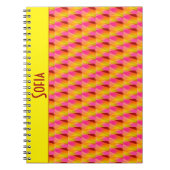 Geometrisch abstract patroon Spiral Foto Notitiebo Notitieboek (Voorkant)