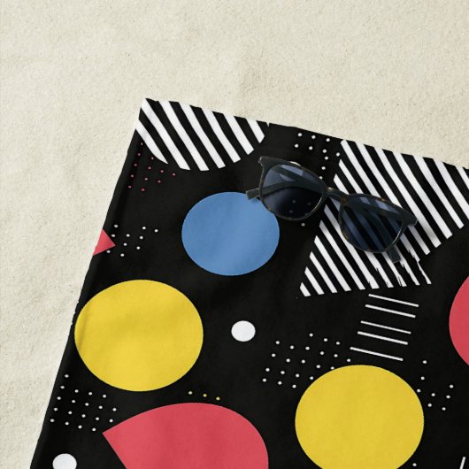 Geometrisch Abstract patroon Strandlaken (In situ)