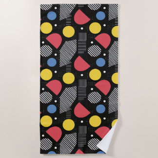 Geometrisch Abstract patroon Strandlaken