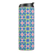 Geometrisch abstract patroon thermosbeker (Gedraaid links)