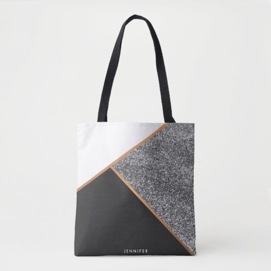Geometrisch Abstract patroon Tote Bag (Voorkant)