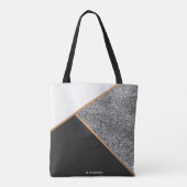 Geometrisch Abstract patroon Tote Bag (Achterkant)