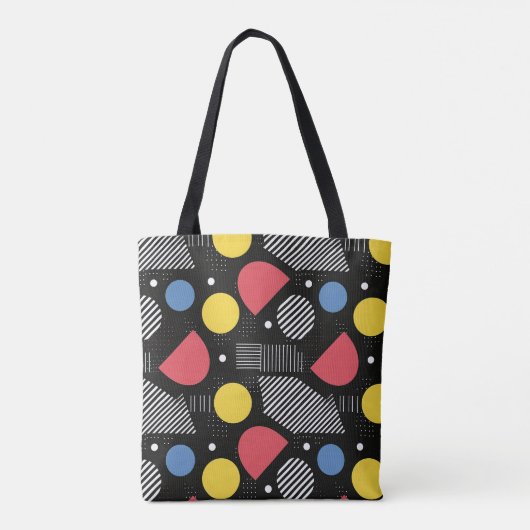Geometrisch Abstract patroon Tote Bag (Achterkant)