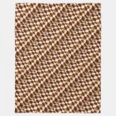 Geometrisch Abstract Patroon Traditioneel Fleece Deken (Voorkant)