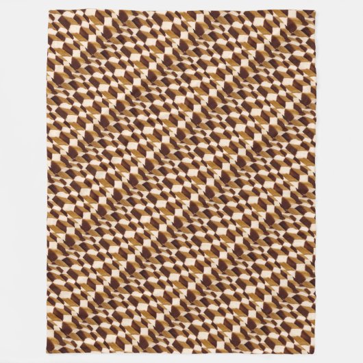 Geometrisch Abstract Patroon Traditioneel Fleece Deken (Voorkant)