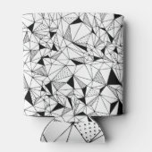 Geometrisch Abstract: Polygonale achtergrondkunst. Blikjeskoeler (Achterkant)