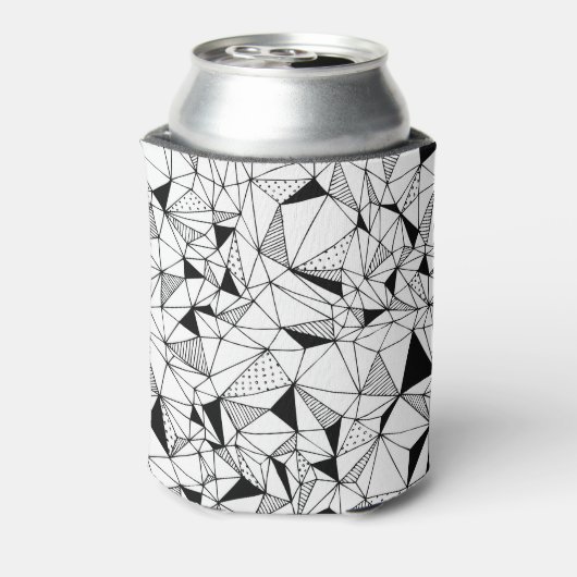 Geometrisch Abstract: Polygonale achtergrondkunst. Blikjeskoeler (Blikje Achterkant)