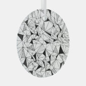 Geometrisch Abstract: Polygonale achtergrondkunst. Glas Ornament (Voorkant Rechts)
