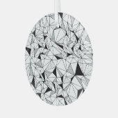 Geometrisch Abstract: Polygonale achtergrondkunst. Glas Ornament (Voorkant links)