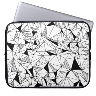 Geometrisch Abstract: Polygonale achtergrondkunst. Laptop Sleeve