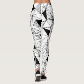 Geometrisch Abstract: Polygonale achtergrondkunst. Leggings (Achterkant)