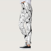 Geometrisch Abstract: Polygonale achtergrondkunst. Leggings (Links)