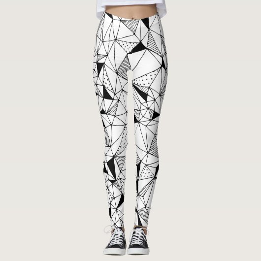 Geometrisch Abstract: Polygonale achtergrondkunst. Leggings (Voorkant)