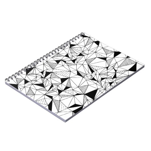 Geometrisch Abstract: Polygonale achtergrondkunst. Notitieboek (Linkerzijde)