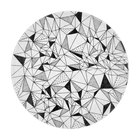 Geometrisch Abstract: Polygonale achtergrondkunst. Snijplank (Voorkant)