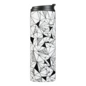 Geometrisch Abstract: Polygonale achtergrondkunst. Thermosbeker (Gedraaid links)