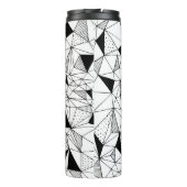 Geometrisch Abstract: Polygonale achtergrondkunst. Thermosbeker (Achterkant)