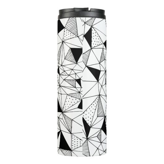Geometrisch Abstract: Polygonale achtergrondkunst. Thermosbeker (Achterkant)