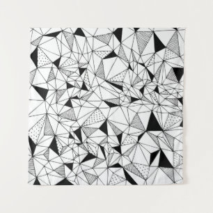 Geometrisch Abstract: Polygonale achtergrondkunst. Wandkleed