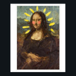 Geometrisch, abstract, portret, mona lisa Poster<br><div class="desc">Geometrisch,  abstract,  minimaal,  modern,  pastel</div>