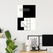 Geometrisch Abstract Poster (Thuiskantoor)