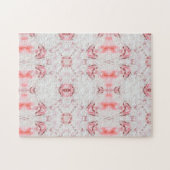 Geometrisch abstract roze roze roze roze roze roze legpuzzel (Horizontaal)