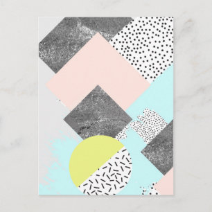 Geometrisch Abstract Scandi-ontwerp Briefkaart