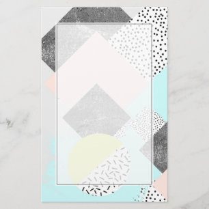 Geometrisch Abstract Scandi-ontwerp Briefpapier