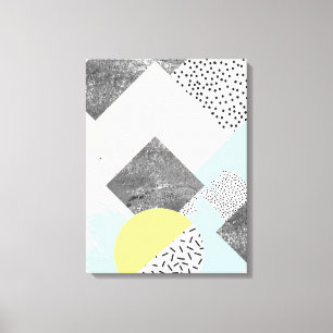 Geometrisch Abstract Scandi-ontwerp Canvas Afdruk