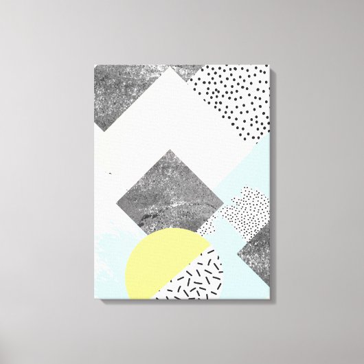Geometrisch Abstract Scandi-ontwerp Canvas Afdruk (Voorkant)
