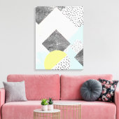 Geometrisch Abstract Scandi-ontwerp Canvas Afdruk (Insitu (Woonkamer))