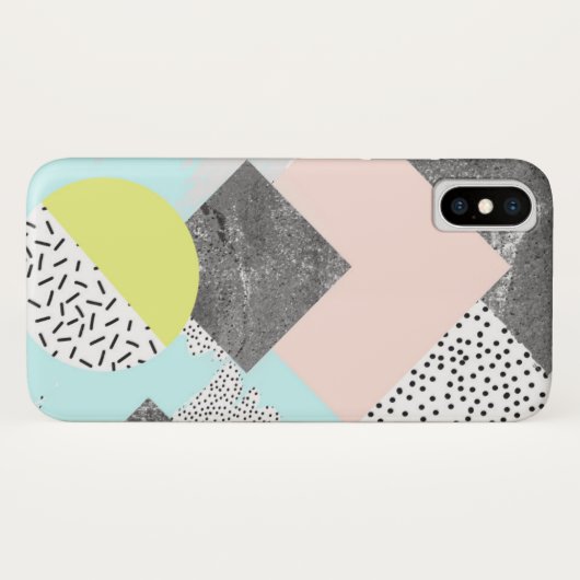 Geometrisch Abstract Scandi-ontwerp Case-Mate iPhone Case (Achterkant (horizontaal))