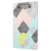 Geometrisch Abstract Scandi-ontwerp Klembord (Links)