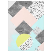 Geometrisch Abstract Scandi-ontwerp Klembord (Achterkant)