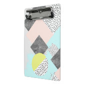 Geometrisch Abstract Scandi-ontwerp Mini Klembord (Angled2)
