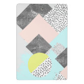 Geometrisch Abstract Scandi-ontwerp Mini Klembord (Achterkant)