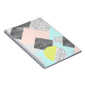Geometrisch Abstract Scandi-ontwerp Notitieboek (Rechterzijde)