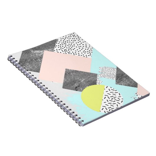 Geometrisch Abstract Scandi-ontwerp Notitieboek (Rechterzijde)