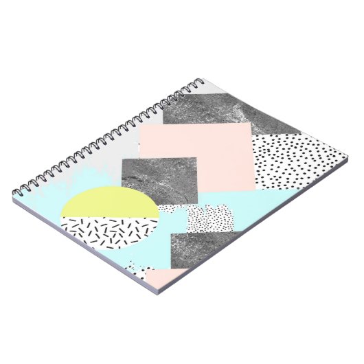 Geometrisch Abstract Scandi-ontwerp Notitieboek (Linkerzijde)