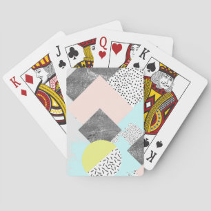 Geometrisch Abstract Scandi-ontwerp Pokerkaarten