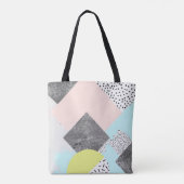 Geometrisch Abstract Scandi-ontwerp Tote Bag (Achterkant)