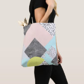 Geometrisch Abstract Scandi-ontwerp Tote Bag (Dichtbij)