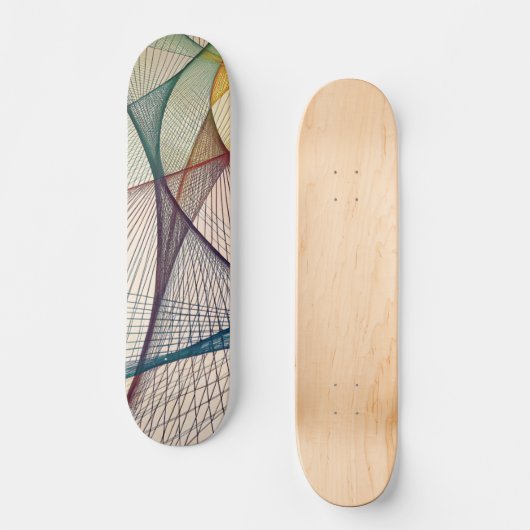 Geometrisch Abstract Skateboard Deck (Voorkant)