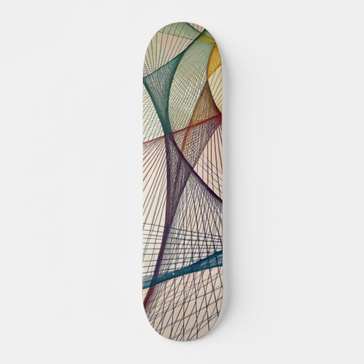 Geometrisch Abstract Skateboard Deck (Voorkant)