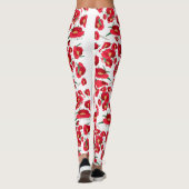 Geometrisch Abstract Starburst Floral-geïnspireerd Leggings (Achterkant)