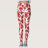 Geometrisch Abstract Starburst Floral-geïnspireerd Leggings (Voorkant)