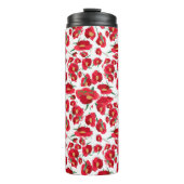 Geometrisch Abstract Starburst Floral-geïnspireerd Thermosbeker (Voorkant)