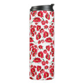 Geometrisch Abstract Starburst Floral-geïnspireerd Thermosbeker (Gedraaid links)