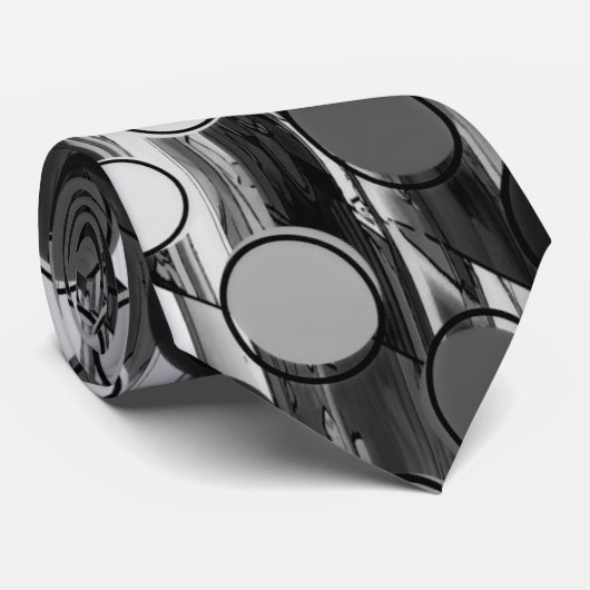 Geometrisch Abstract Stropdas (Opgerold)